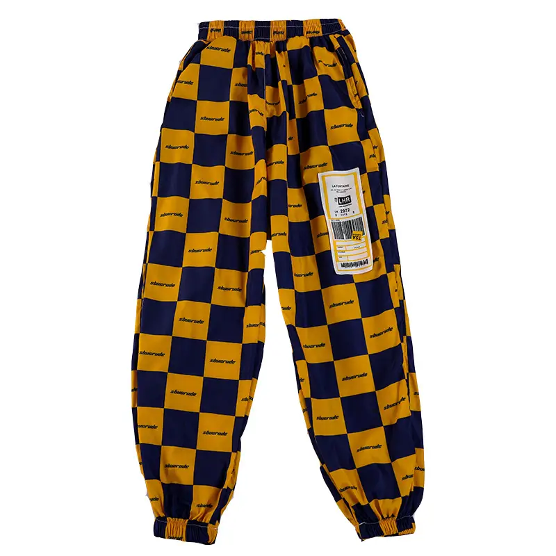 Children's Black White Checkered Cotton Pants - Image 16