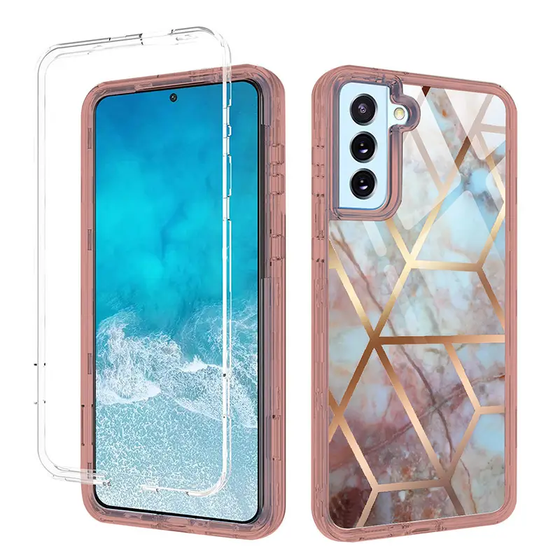 Transparent 3-in-1 Phone Case for Samsung S23 S21 Ultra - Image 18