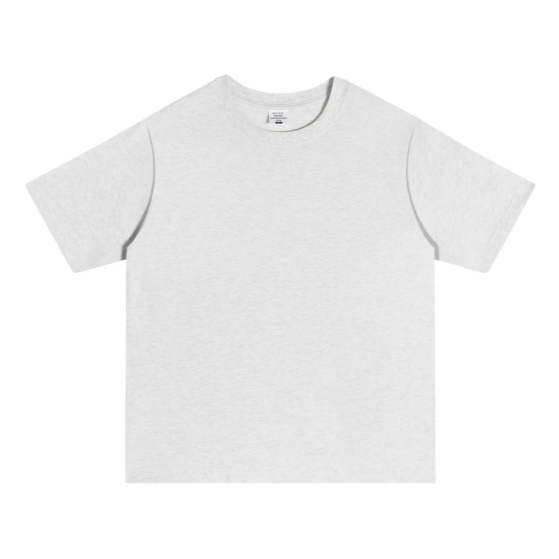 Men White Cotton T-Shirt 250g Short Sleeve