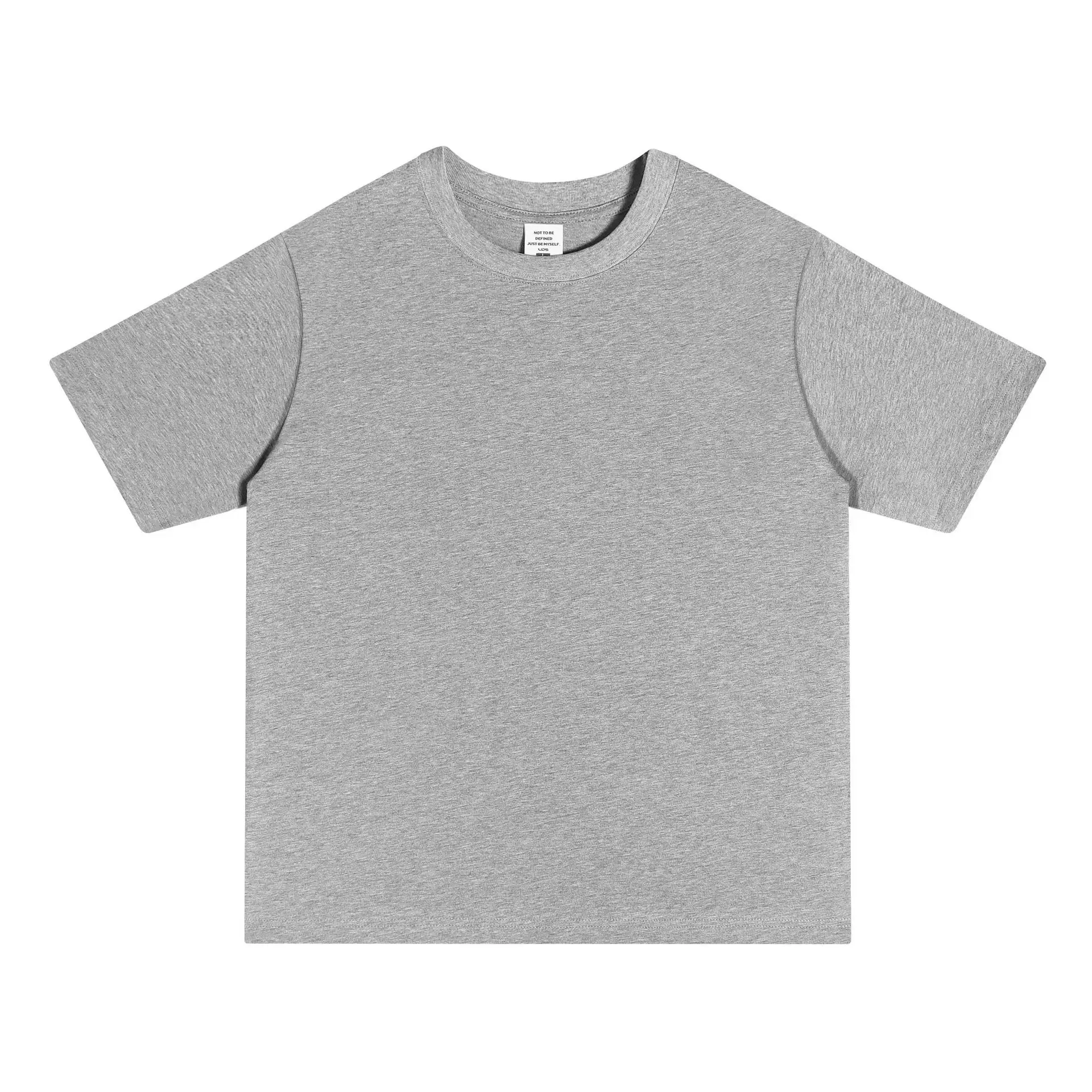 Men White Cotton T-Shirt 250g Short Sleeve