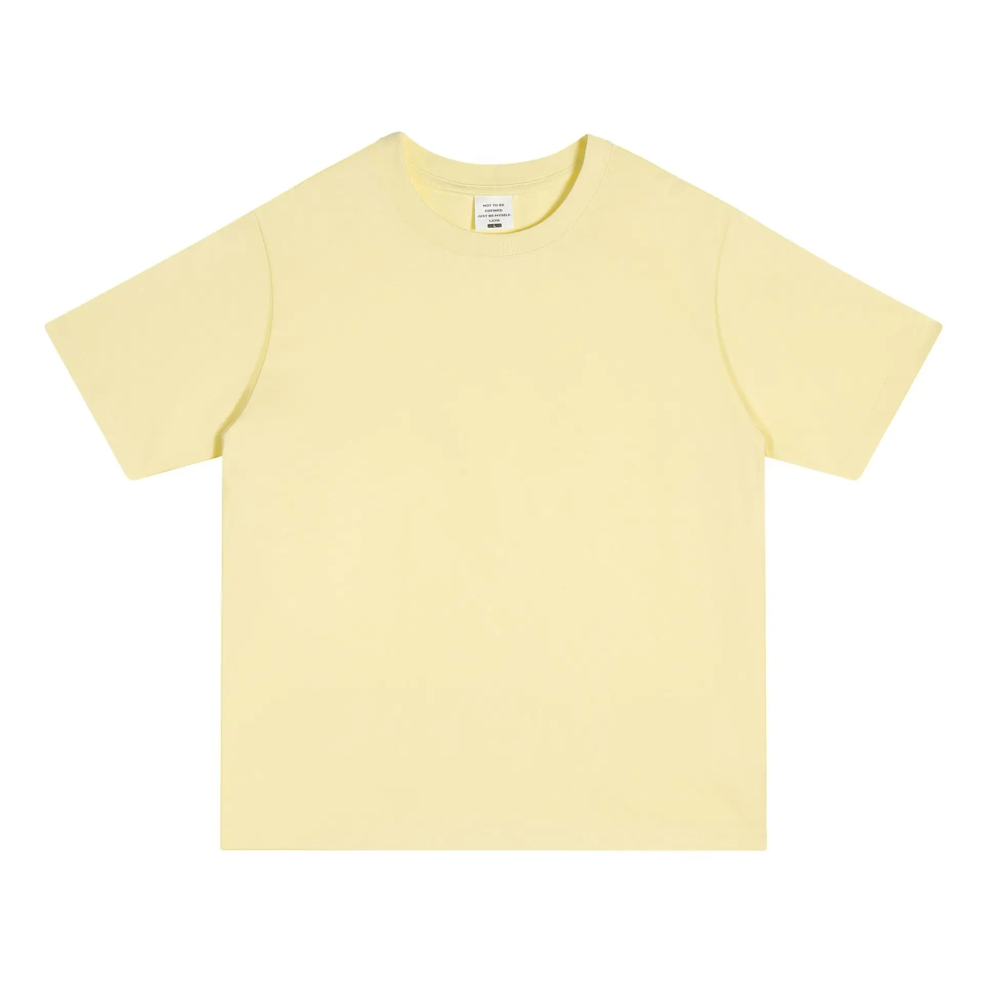 Men White Cotton T-Shirt 250g Short Sleeve