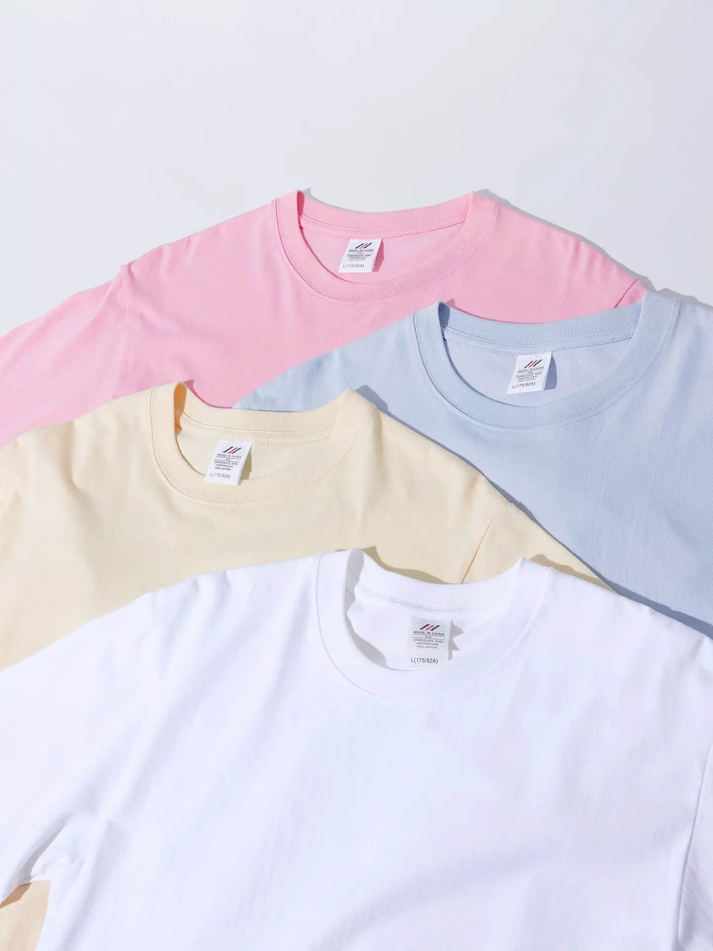Brown Cotton T-Shirt Short Sleeve Unisex Wholesale - Image 38