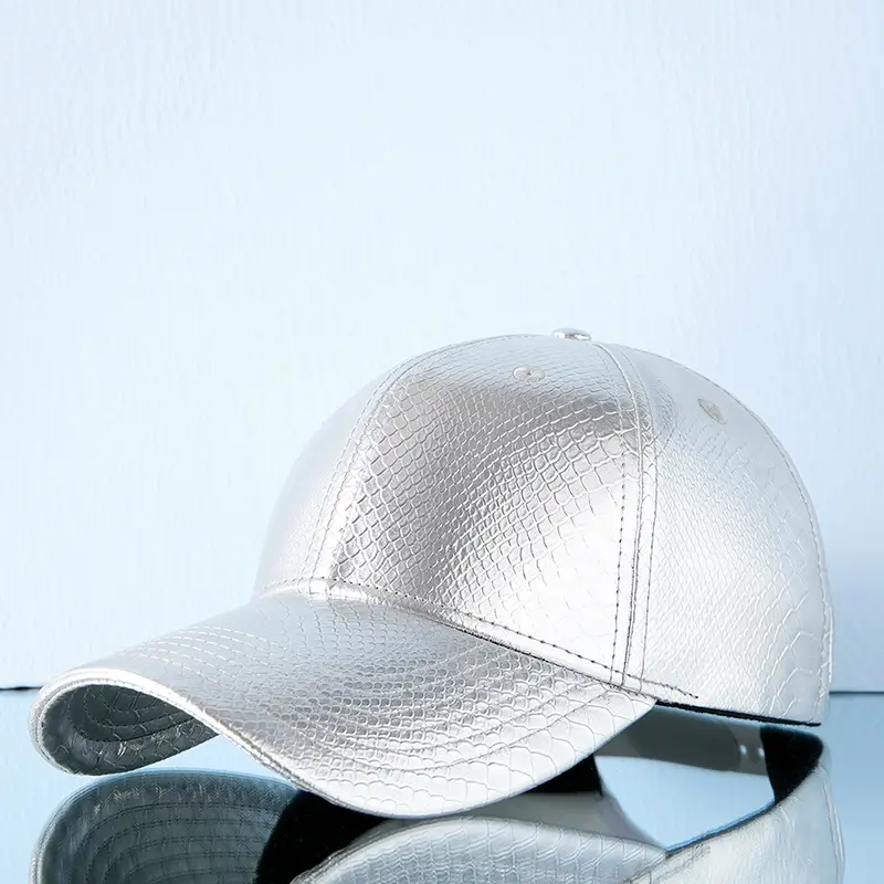 Silver Snake Pattern Baseball Cap for Men Women - Image 2