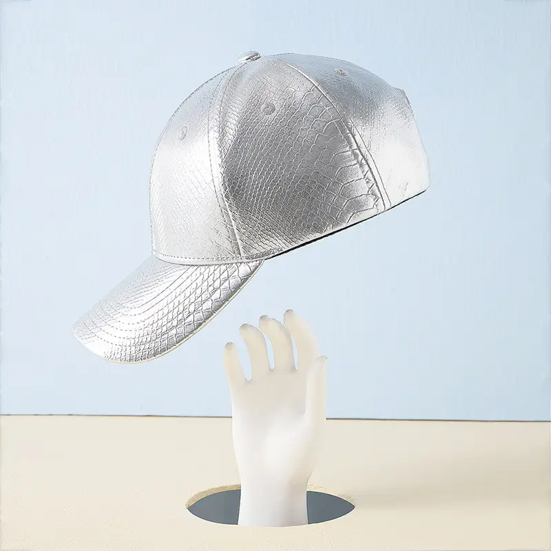Silver Snake Pattern Baseball Cap for Men Women - Image 3
