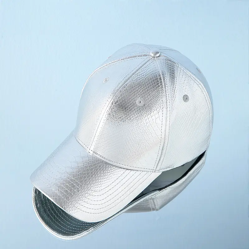 Silver Snake Pattern Baseball Cap for Men Women - Image 4