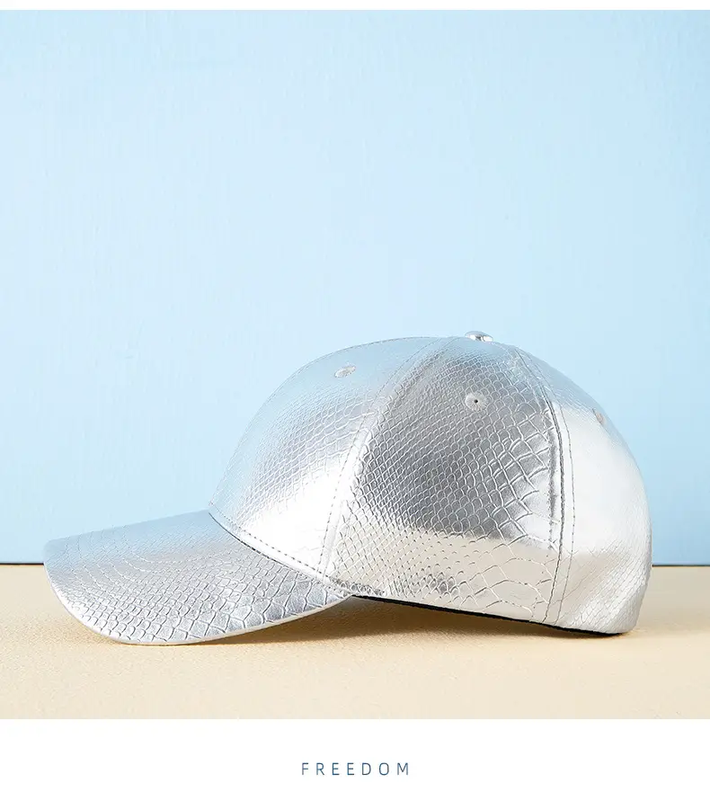 Silver Snake Pattern Baseball Cap for Men Women — feature 13