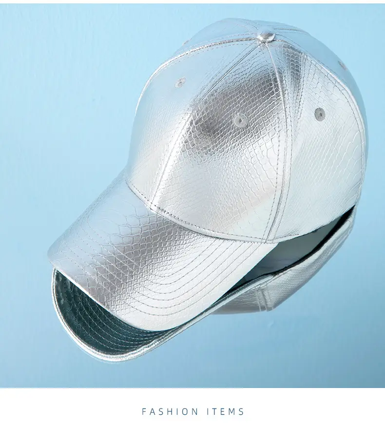 Silver Snake Pattern Baseball Cap for Men Women — feature 15