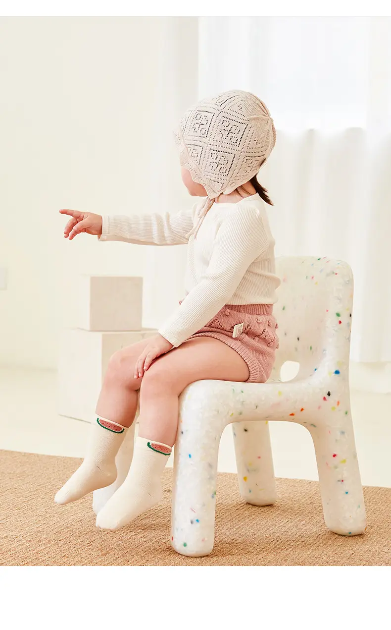Cotton Baby Socks No Harm No Poison No Light Blue — feature 19