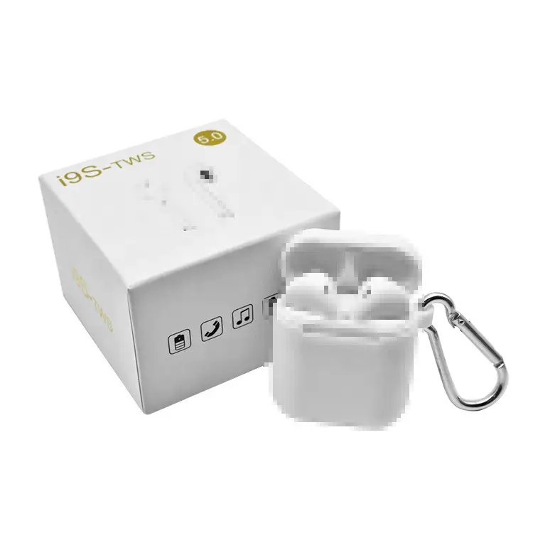 i9 S TWS Bluetooth Headset with Charging Compartment