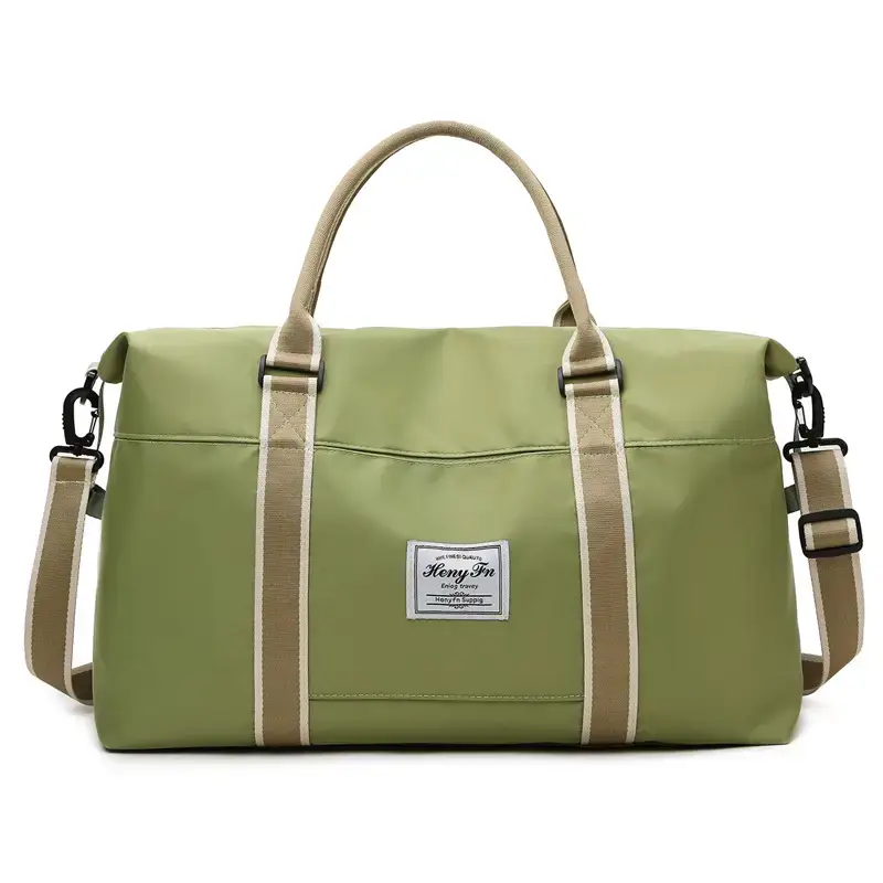 Light Blue Travel Bag for Women Men Shoulder Sports Yoga - Image 2