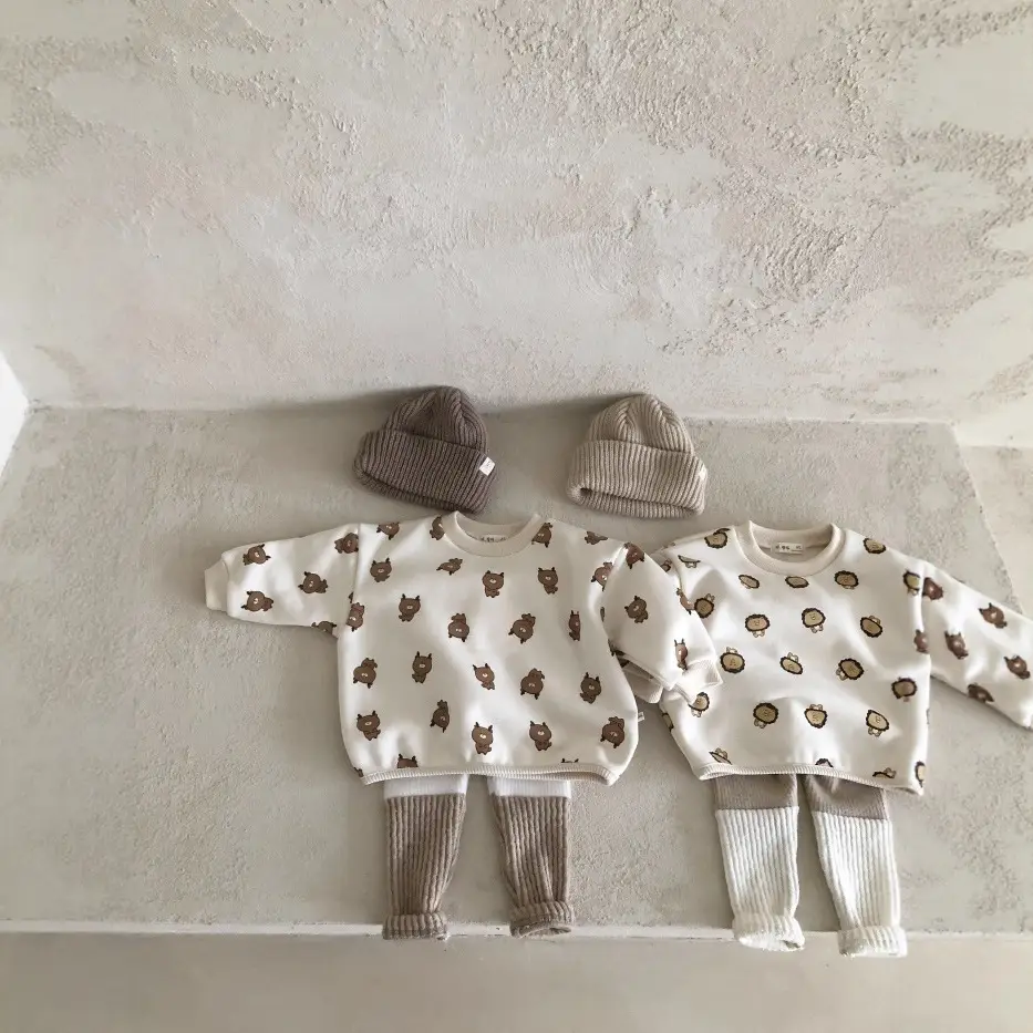 Children's Cotton Stitching Leggings Early Autumn Baby Spring Trousers
