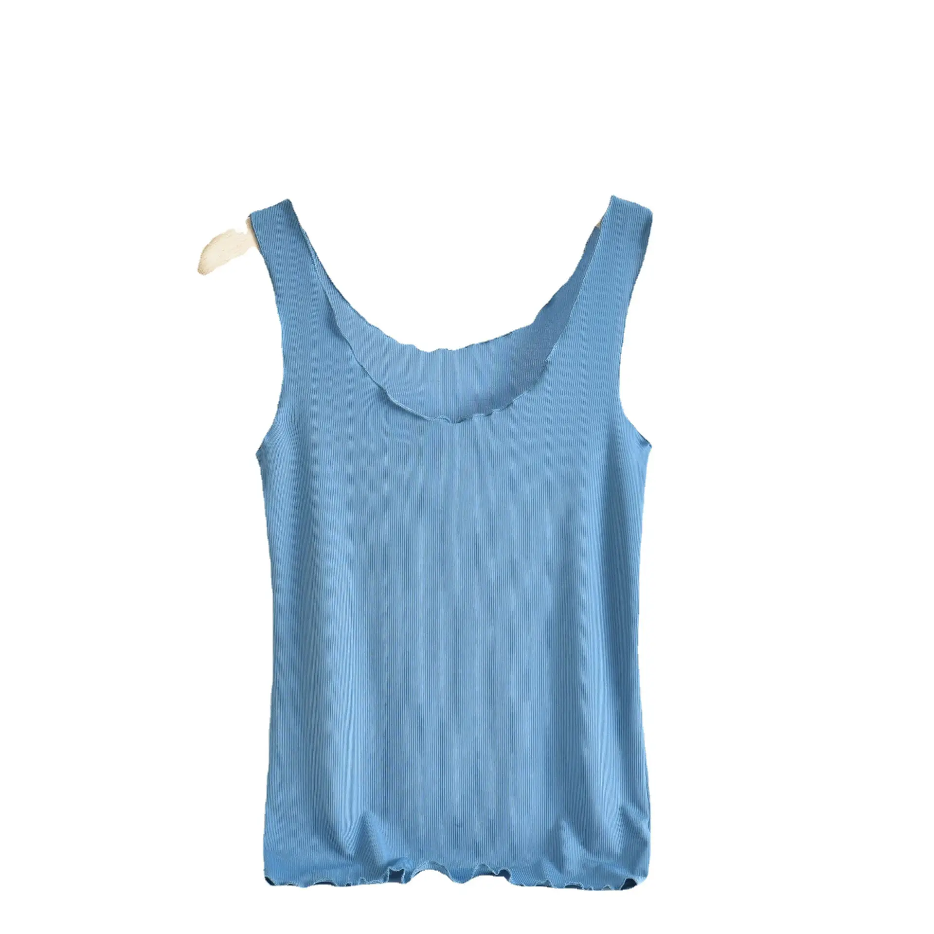 Black Ice Silk Sleeveless Women's Vest Large