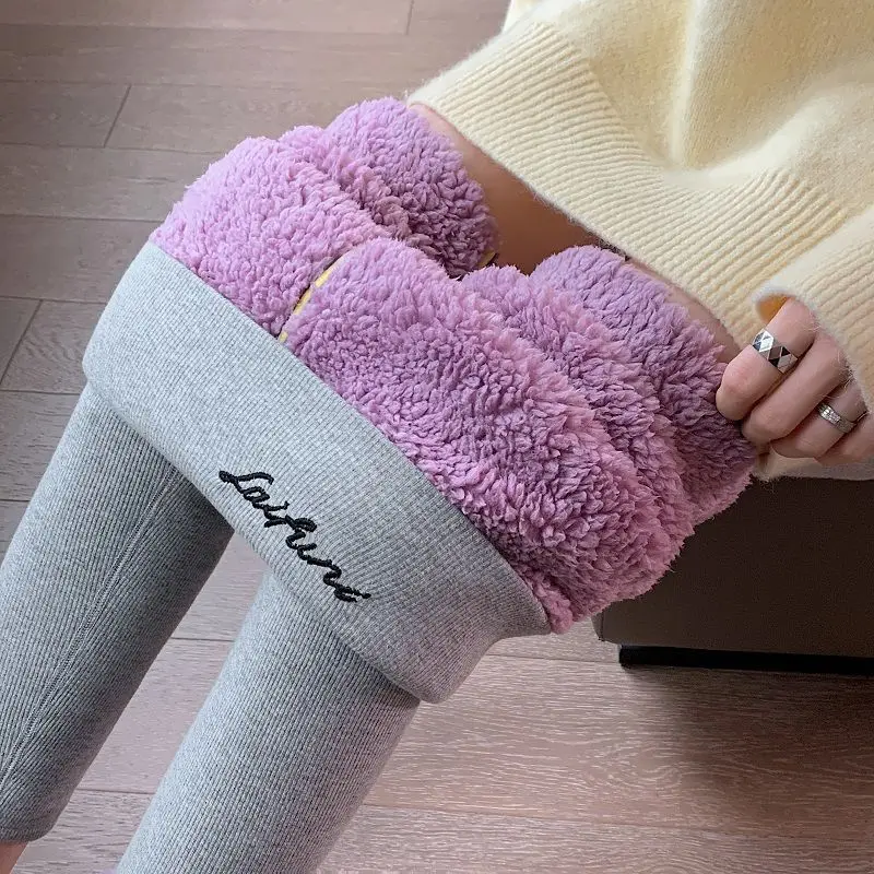 Fleece Lined Warm Leggings for Women Large - Image 7