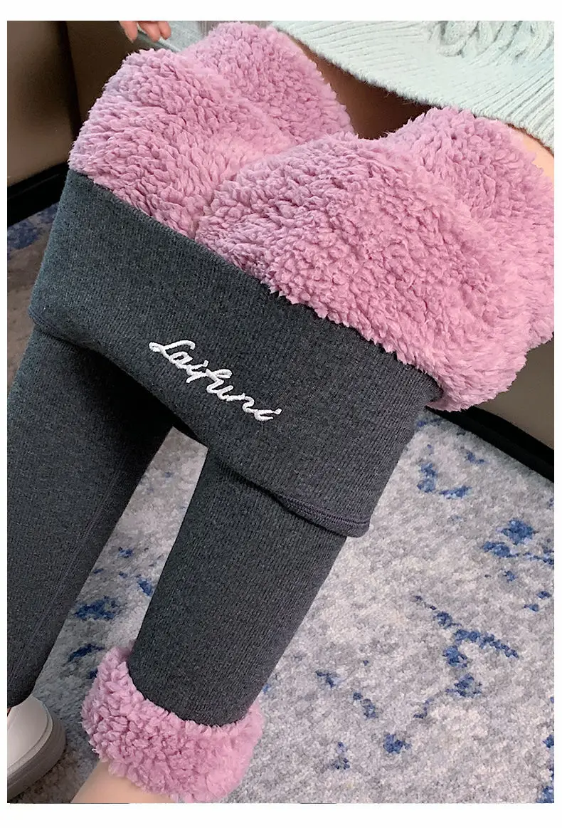 Fleece Lined Warm Leggings for Women Large — feature 23
