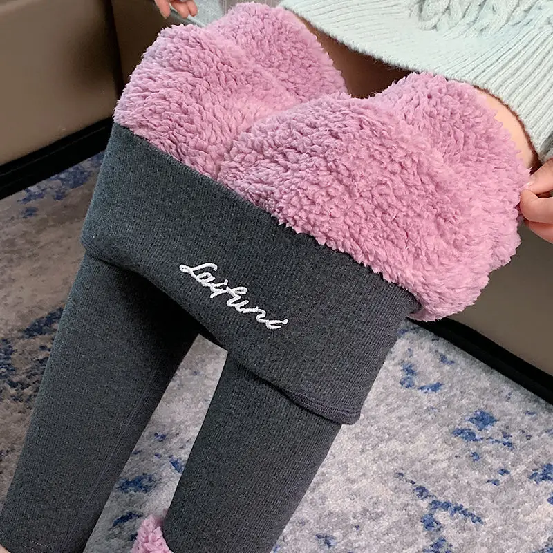 Fleece Lined Warm Leggings for Women Large - Image 2