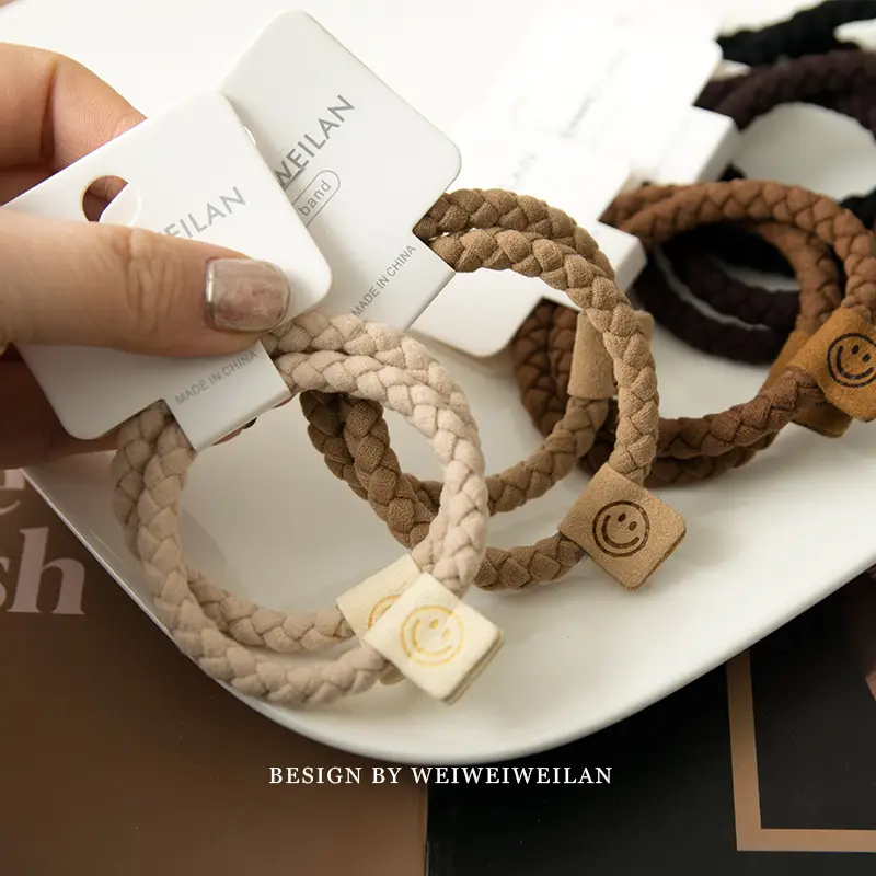 Smiley Braided Headbands with Wooden Accents - Image 8