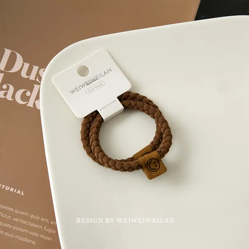 Smiley Braided Headbands with Wooden Accents - Image 3