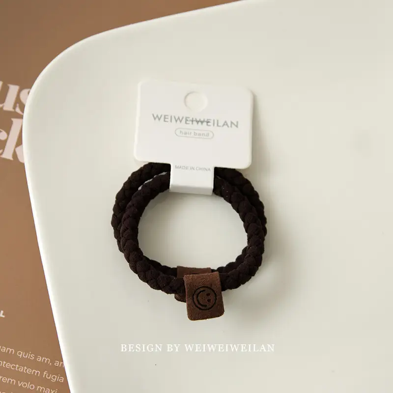 Smiley Braided Headbands with Wooden Accents - Image 4