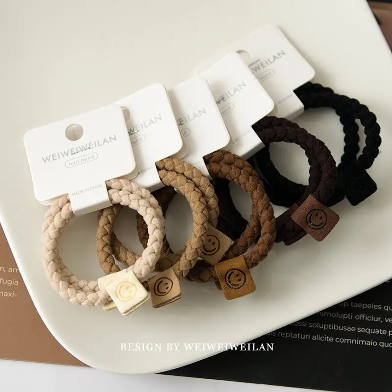 Smiley Braided Headbands with Wooden Accents - Image 6