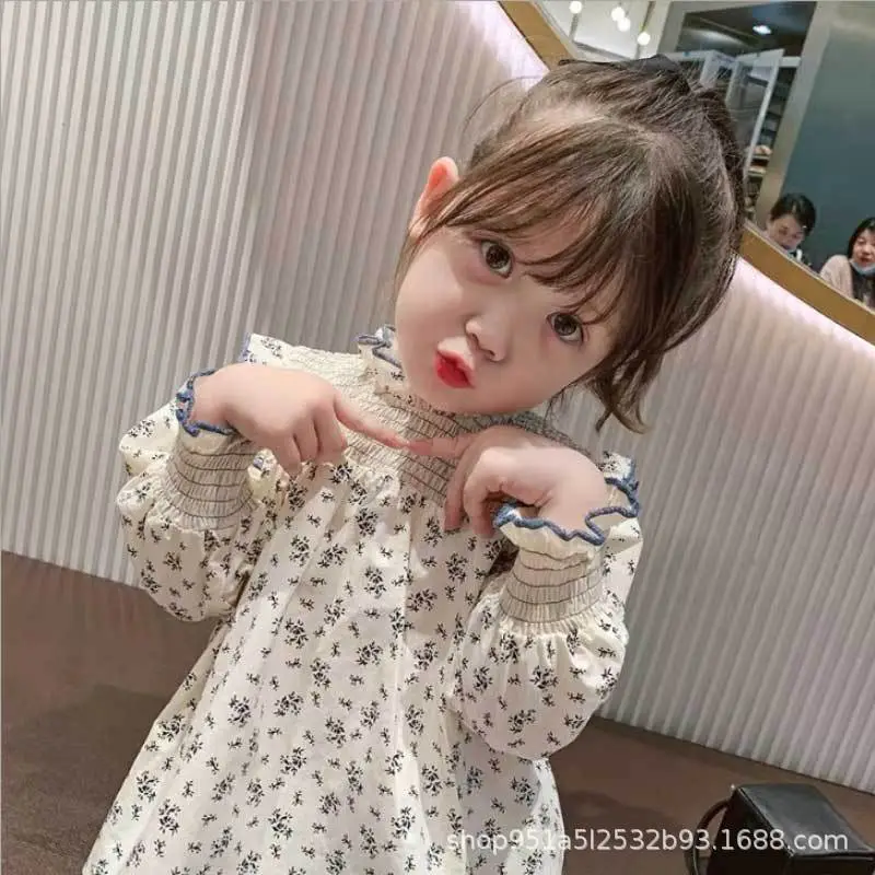 Girls Floral Long Sleeve Doll Top K-Style 2024 - Image 2