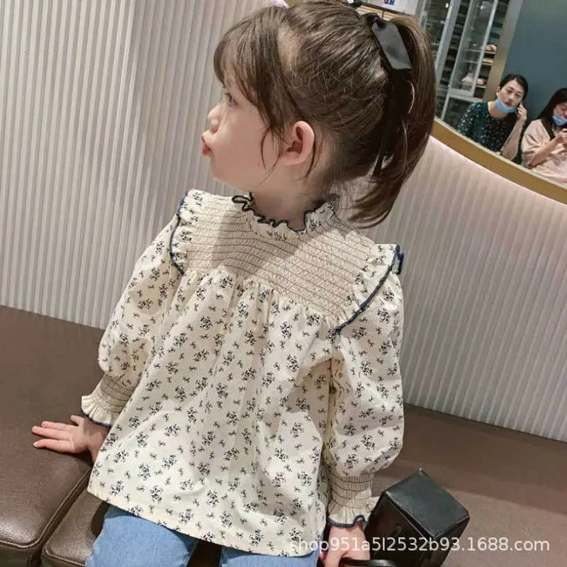 Girls Floral Long Sleeve Doll Top K-Style 2024 - Image 3
