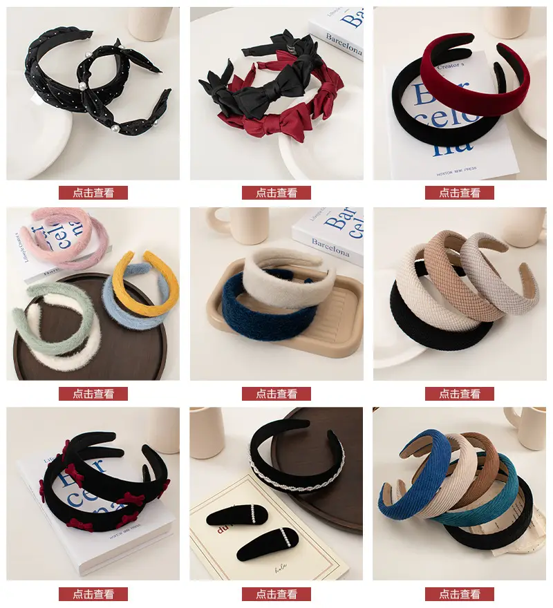 Red Velvet Bow Headband for Girls — feature 1
