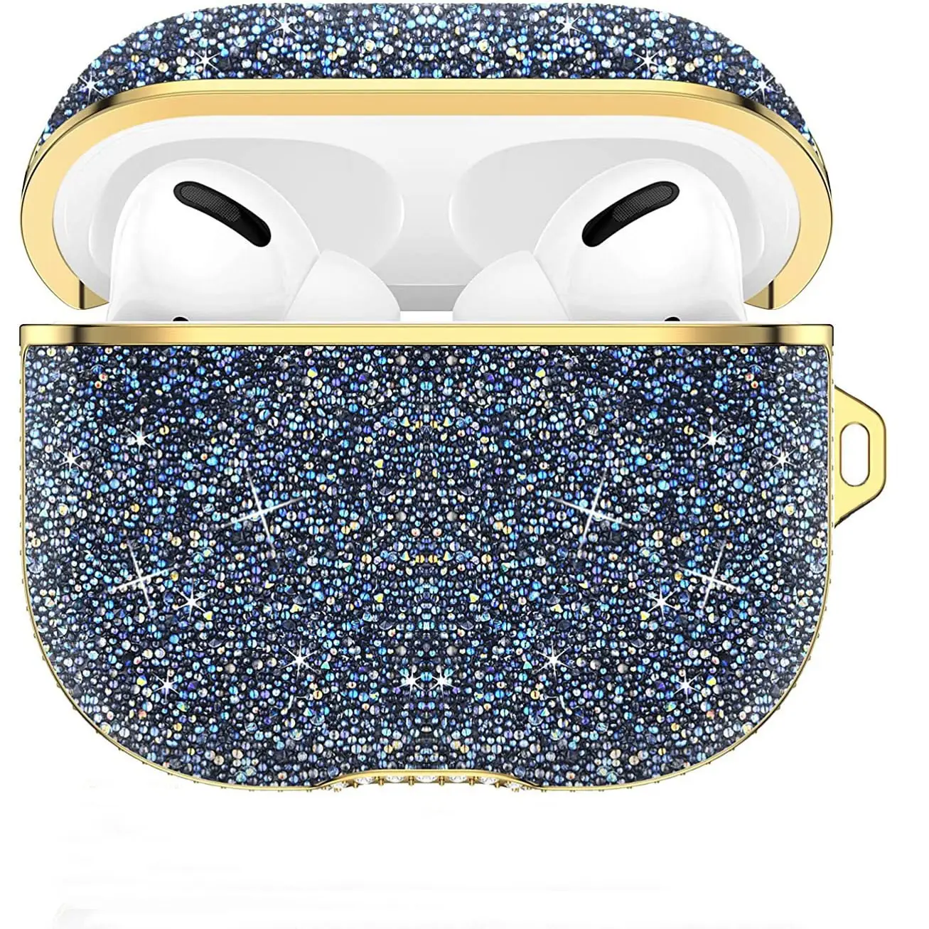 Star Diamond Apple Airpods Cover Gold Crystal Soft Glue - Image 6