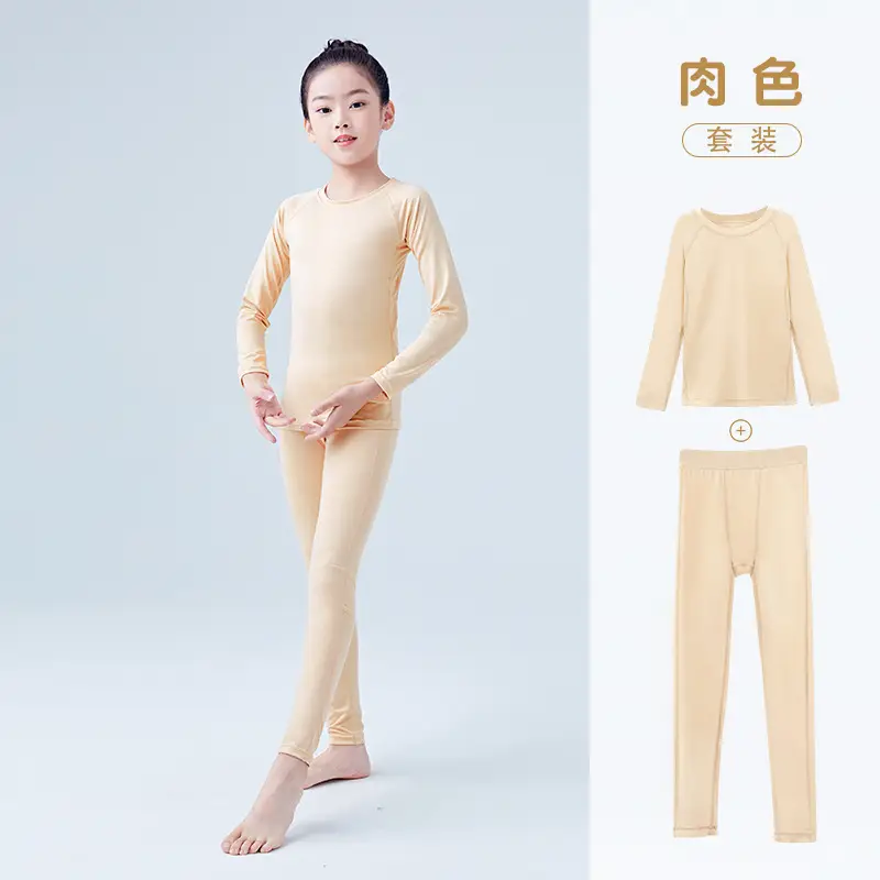 Girls Fleshy Base Dance Shirt Sports Training Top - Image 3