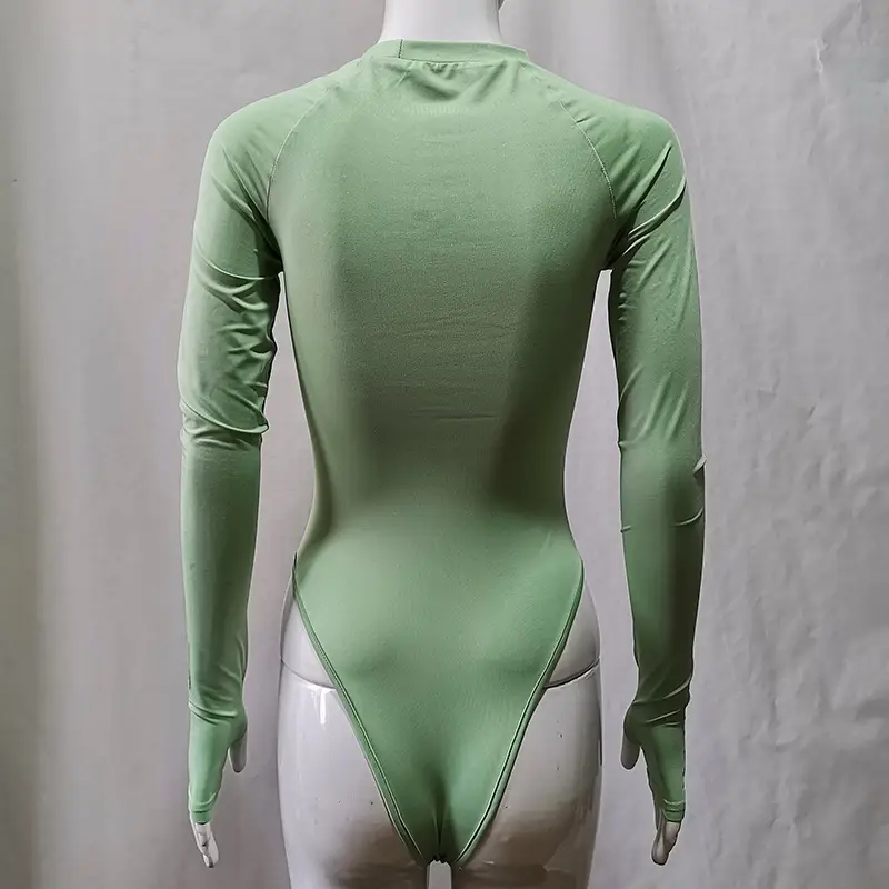 European American Slim Fit Long Sleeve Bodysuit for Women — feature 3