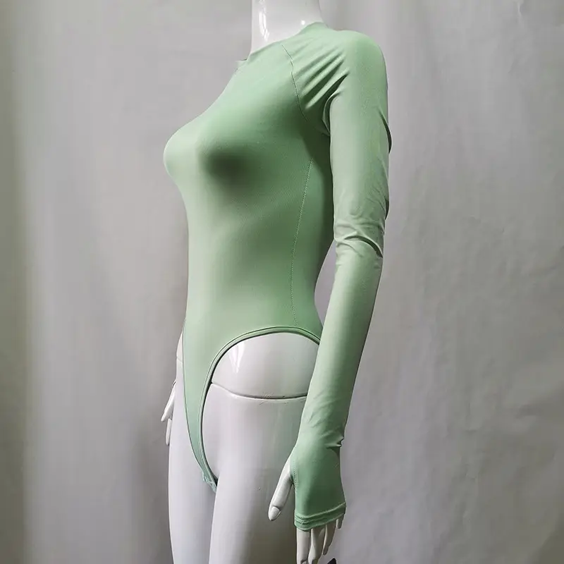 European American Slim Fit Long Sleeve Bodysuit for Women — feature 4