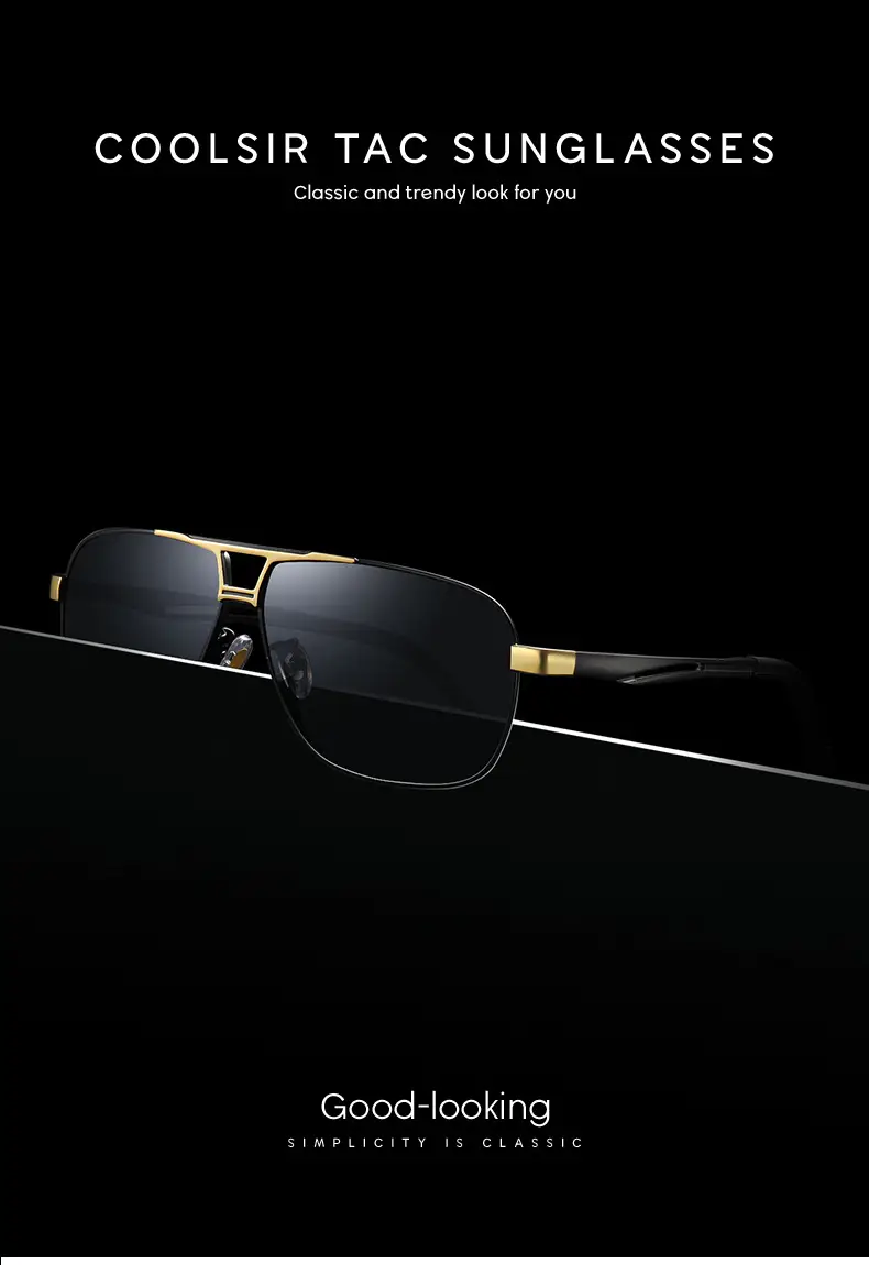 Men Polarized UV400 Sunglasses Black — feature 2
