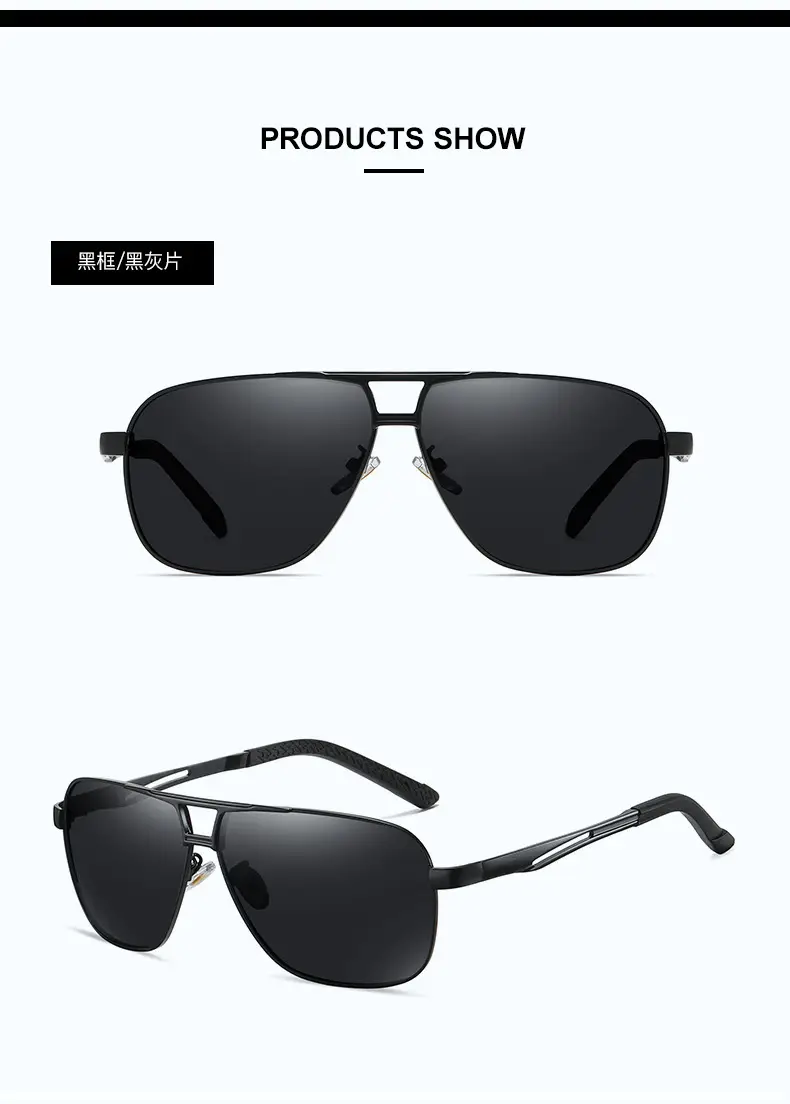 Men Polarized UV400 Sunglasses Black — feature 9