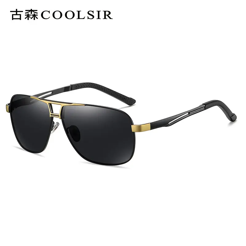 Men Polarized UV400 Sunglasses Black - Image 2