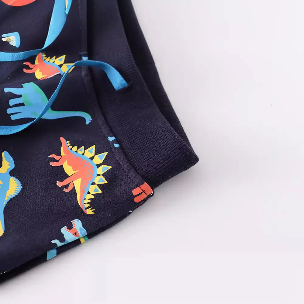 Children's Cotton Long Trousers with Dinosaur Print - Image 2