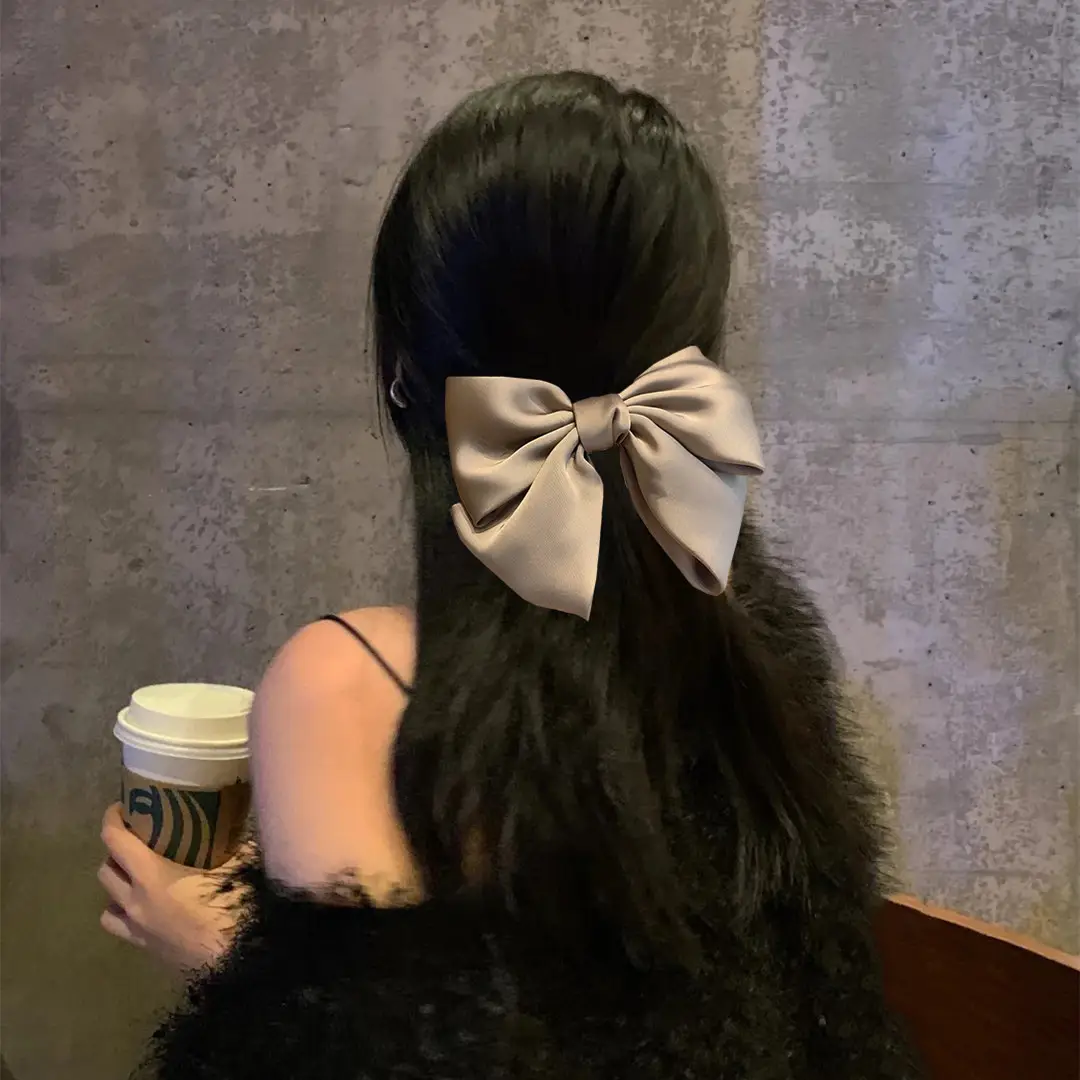 Big Bow Hairpin with Sweet Cyber Clip