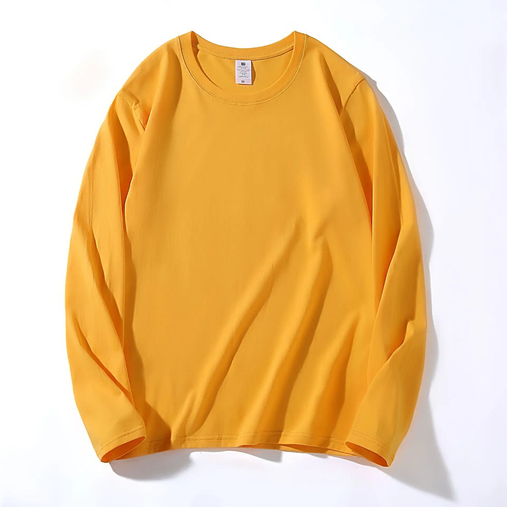 Men's 210g Cotton Crewneck T-Shirt Solid Blue - Image 12