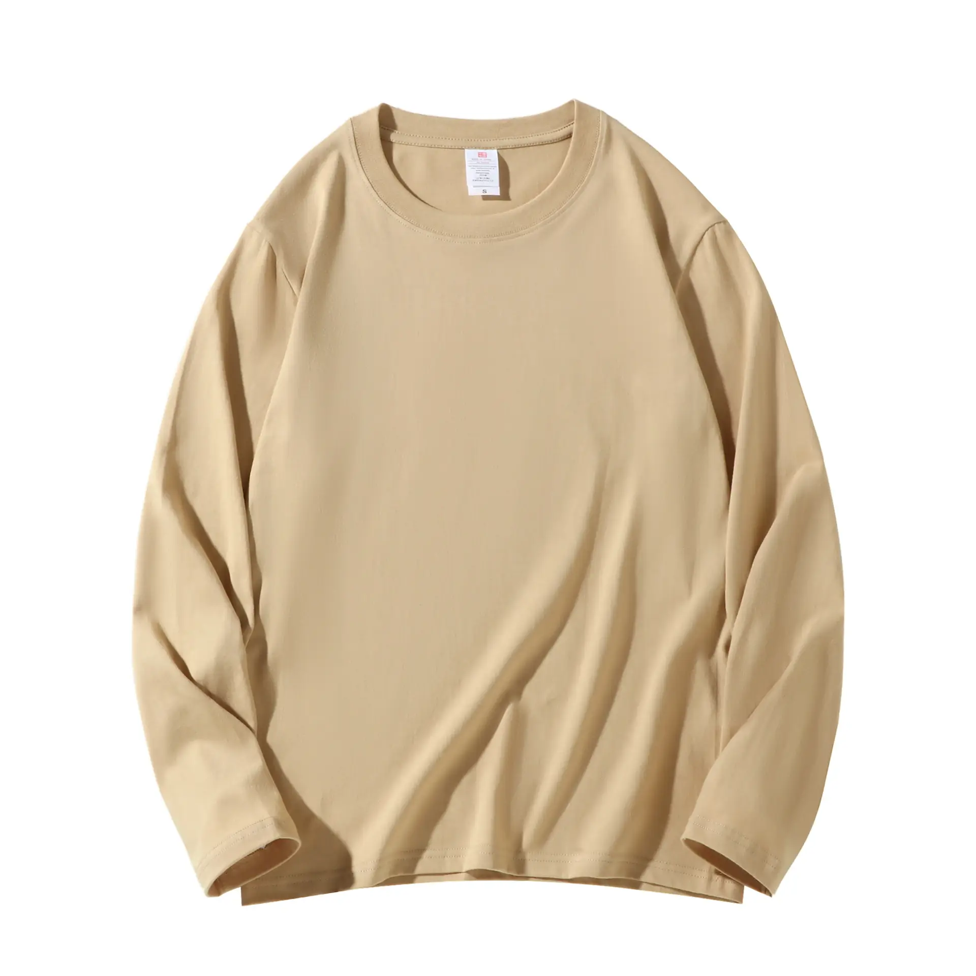 Men's 210g Cotton Crewneck T-Shirt Solid Blue - Image 20