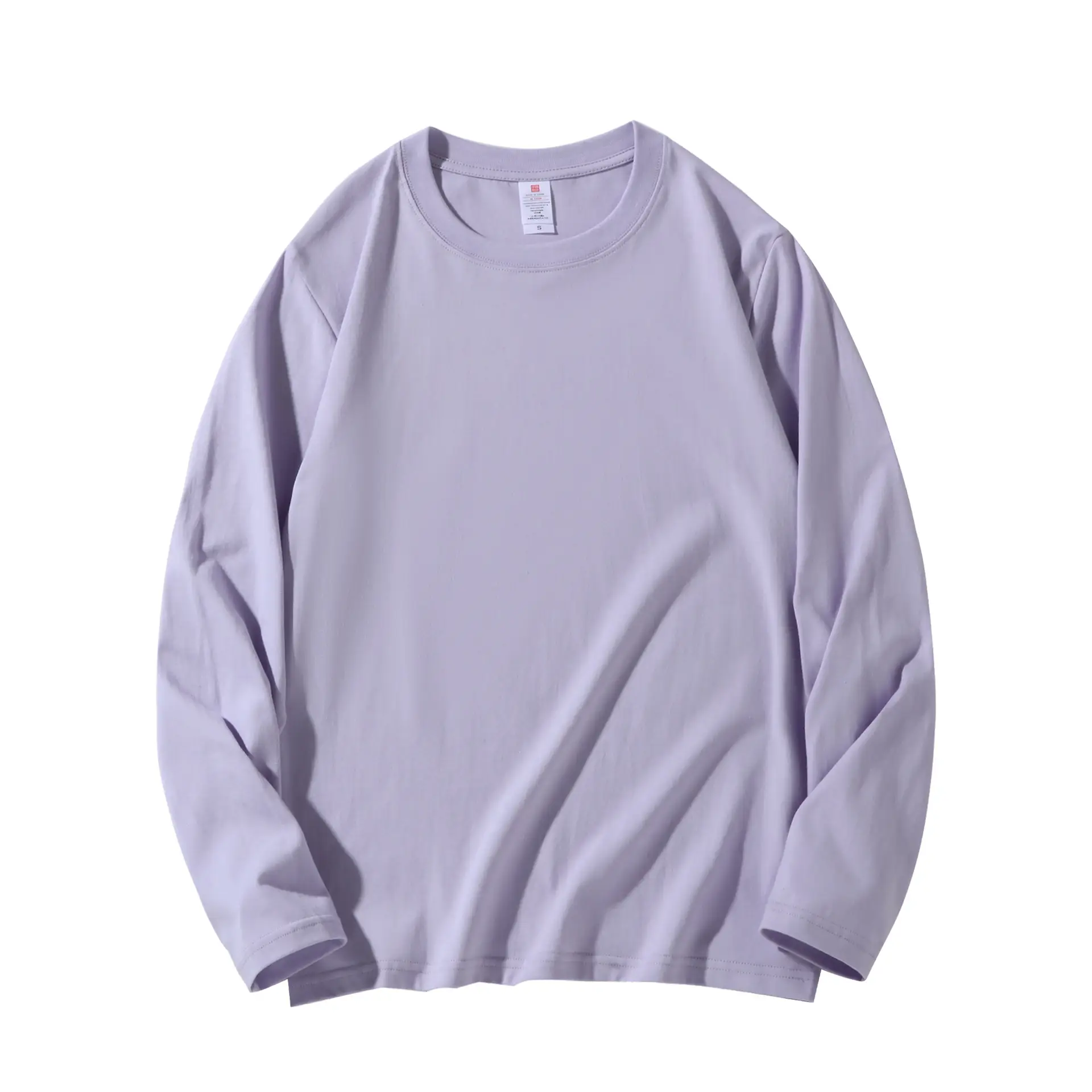 Men's 210g Cotton Crewneck T-Shirt Solid Blue - Image 23