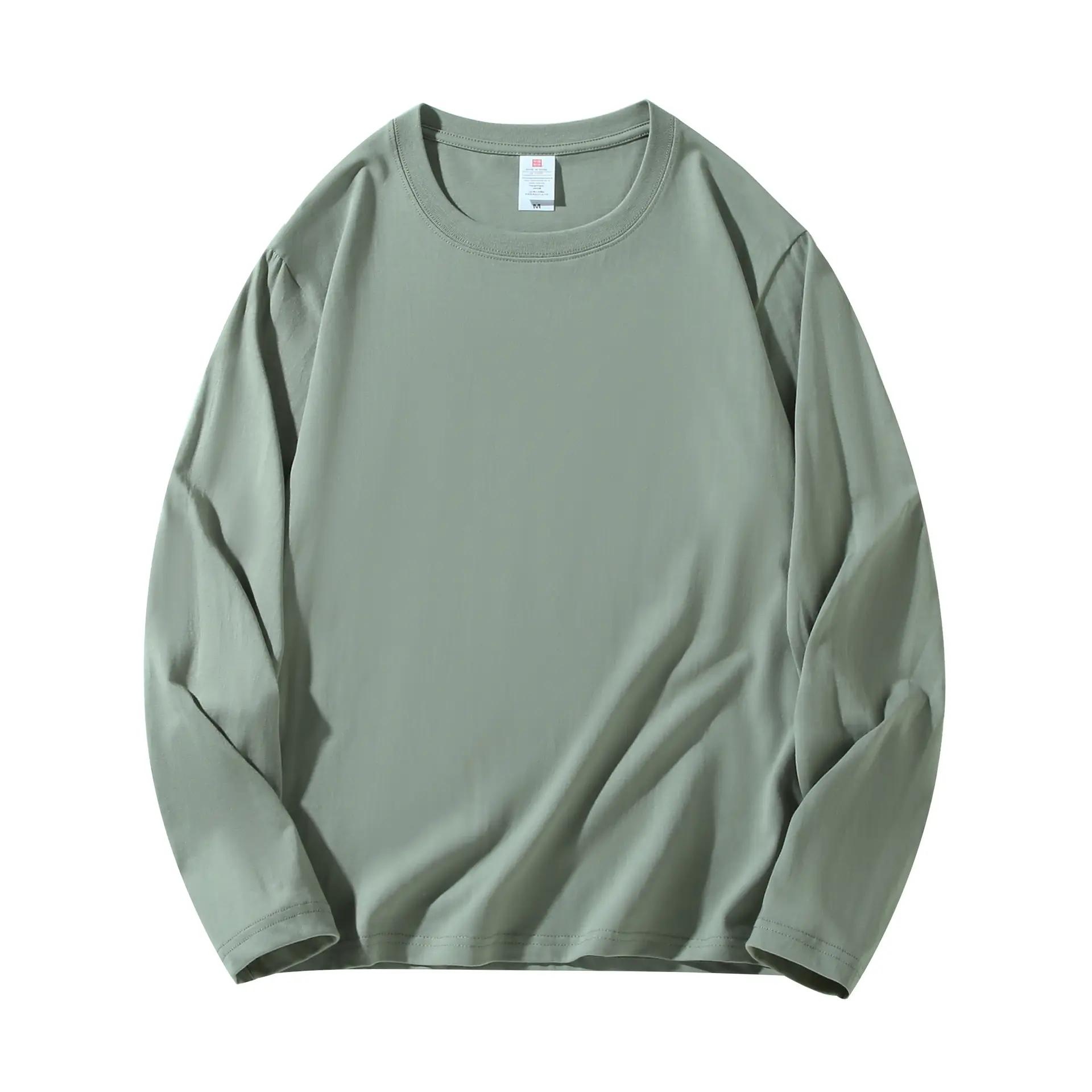 Men's 210g Cotton Crewneck T-Shirt Solid Blue - Image 28