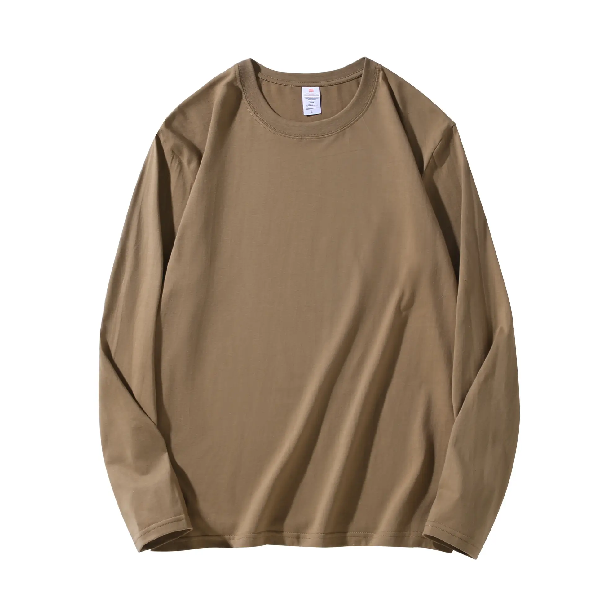 Men's 210g Cotton Crewneck T-Shirt Solid Blue - Image 4