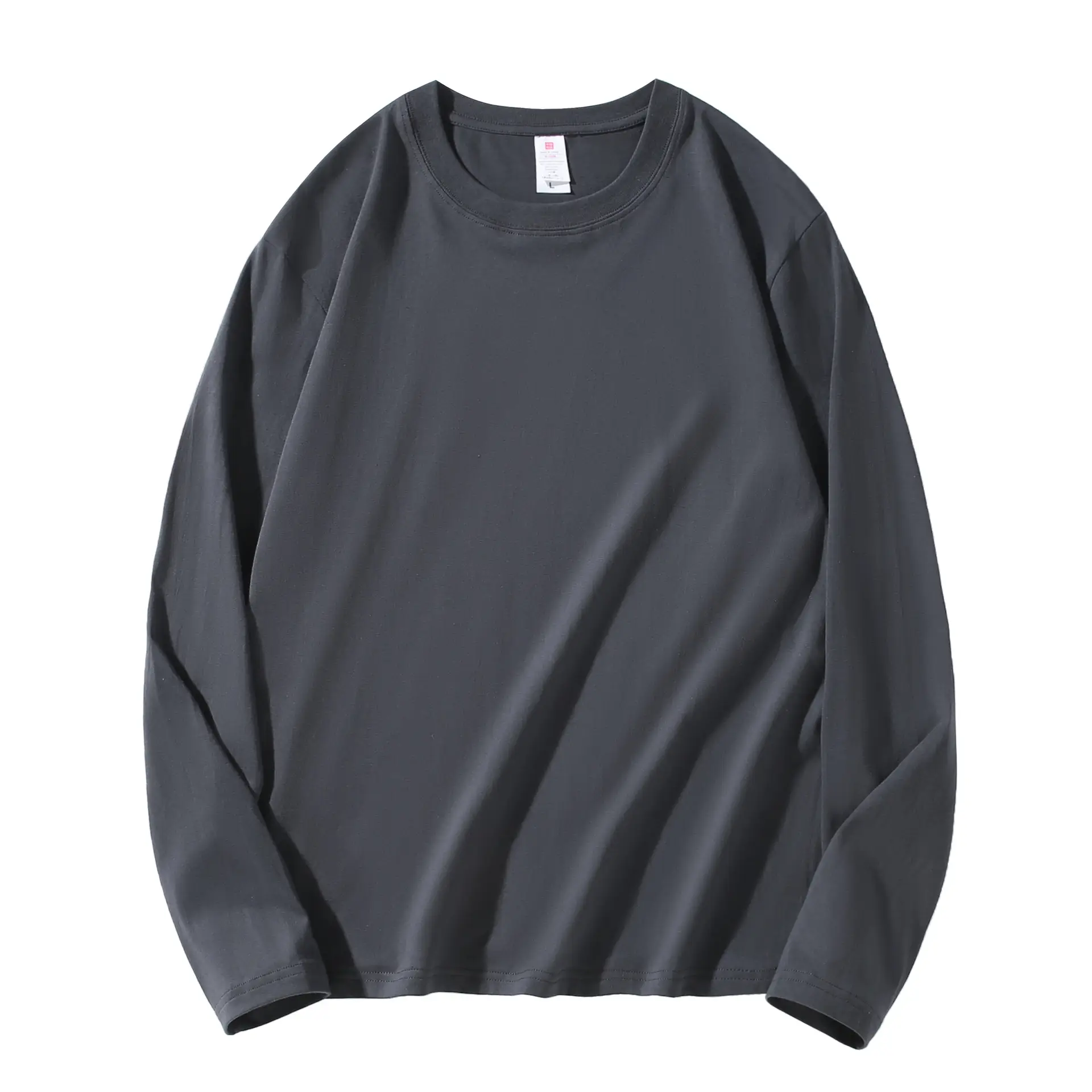 Men's 210g Cotton Crewneck T-Shirt Solid Blue - Image 6