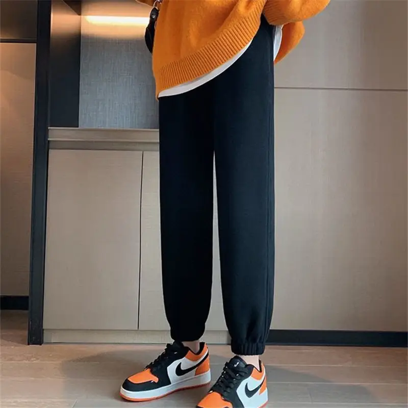 Fleece Lined Women's Sweatpants 2025 Winter New Ins - Image 5