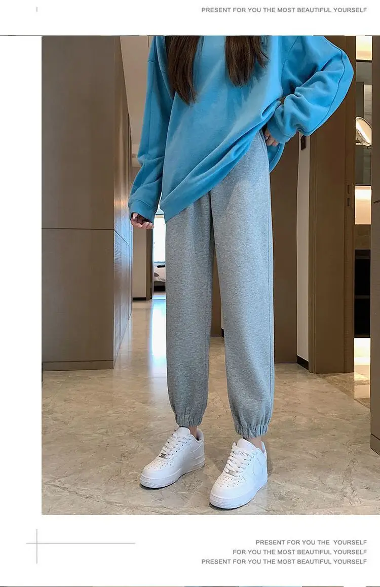 Fleece Lined Women's Sweatpants 2025 Winter New Ins — feature 12