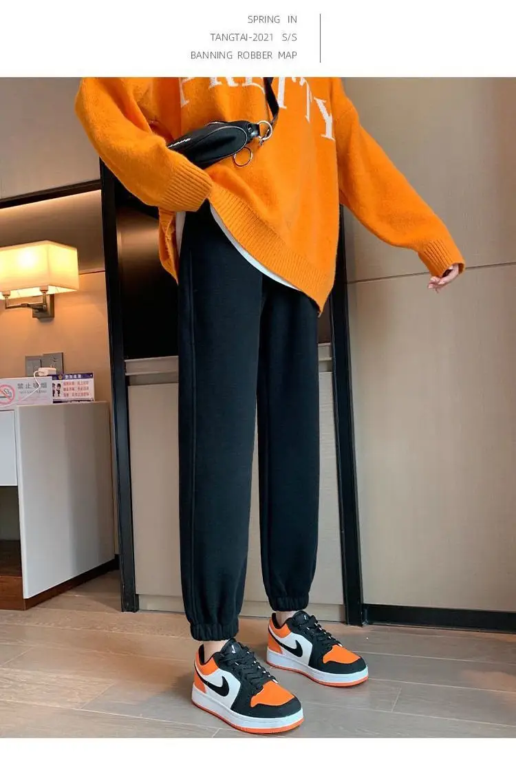 Fleece Lined Women's Sweatpants 2025 Winter New Ins — feature 4