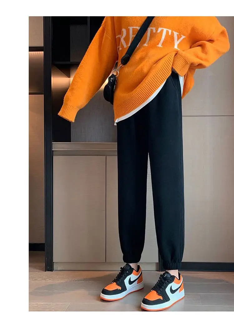 Fleece Lined Women's Sweatpants 2025 Winter New Ins — feature 5