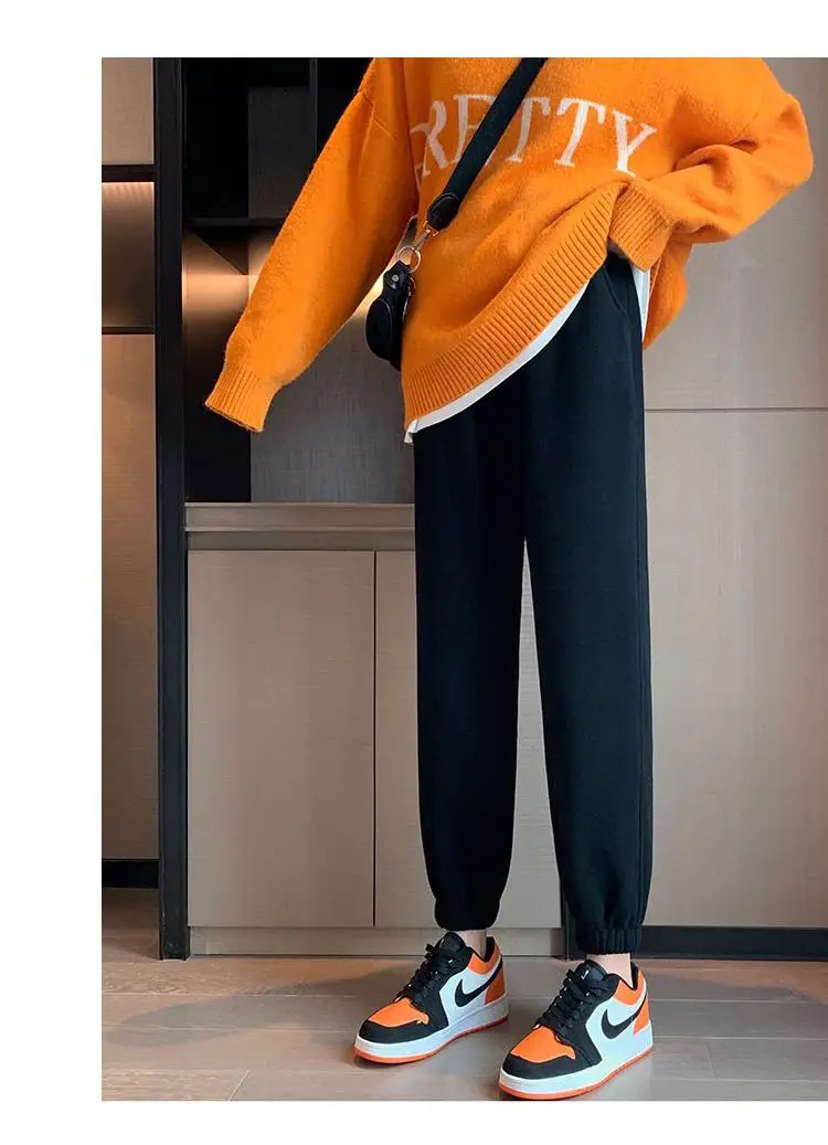 Fleece Lined Women's Sweatpants 2025 Winter New Ins — feature 7