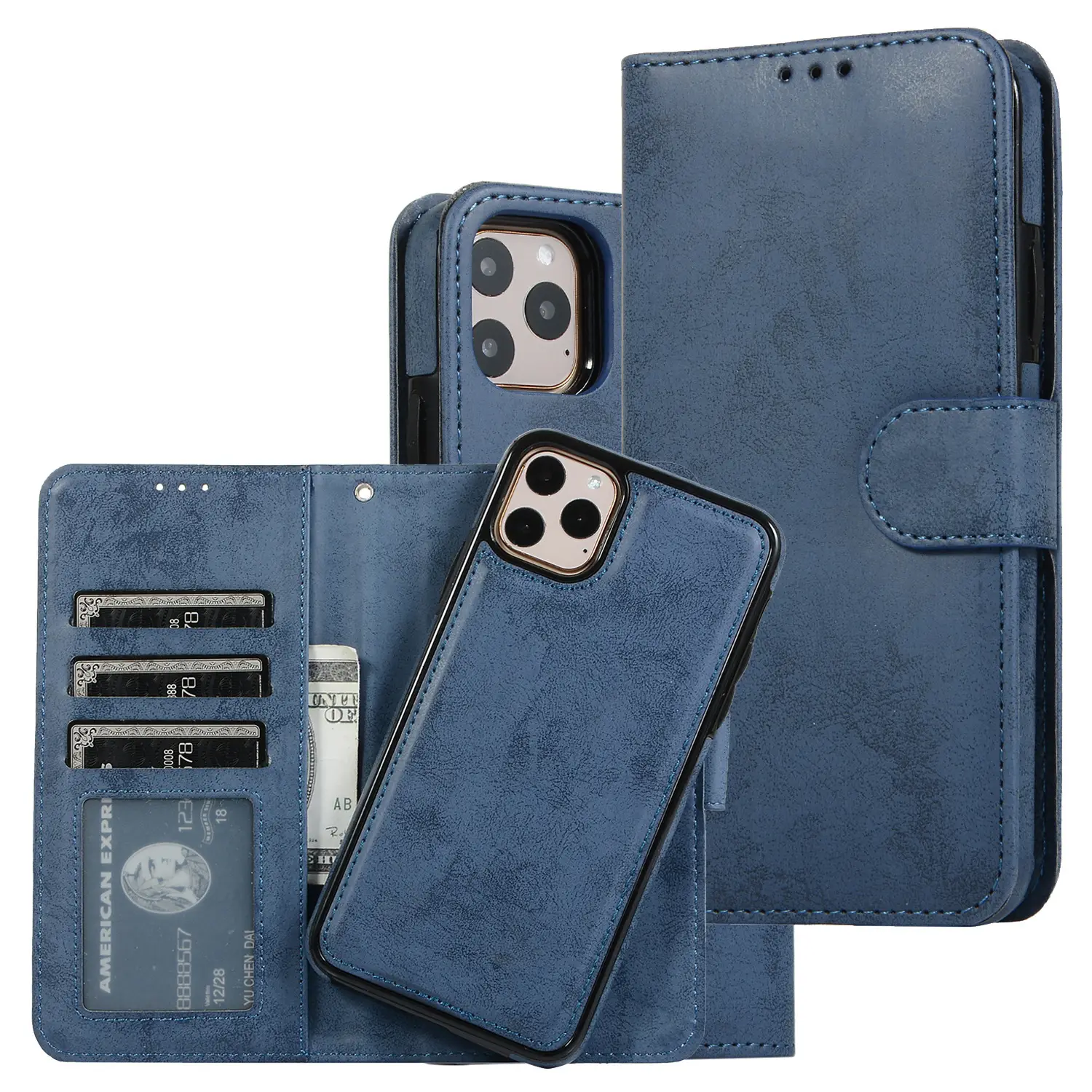 Pink Leather 2-In-1 Mobile Phone Case for iPhone 14 - Image 5