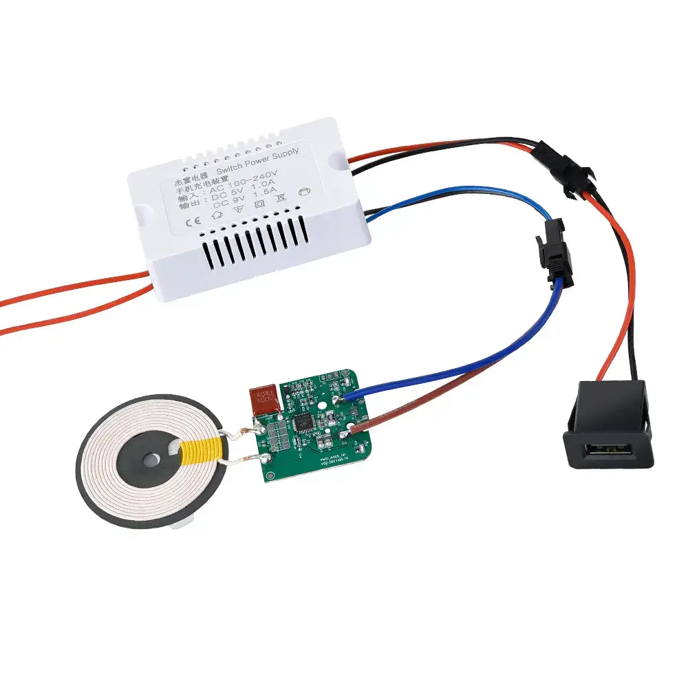 10W Wireless Desk Lamp with USB Fast Charge
