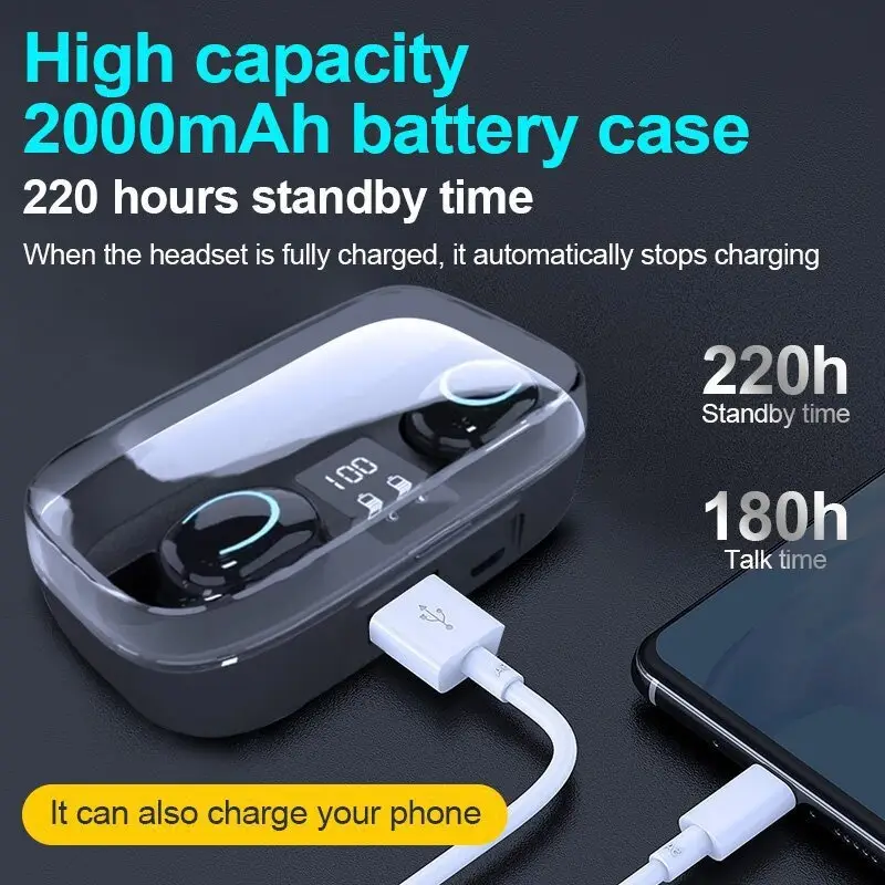 X10 Bluetooth Headset with Digital Display & Power Bank