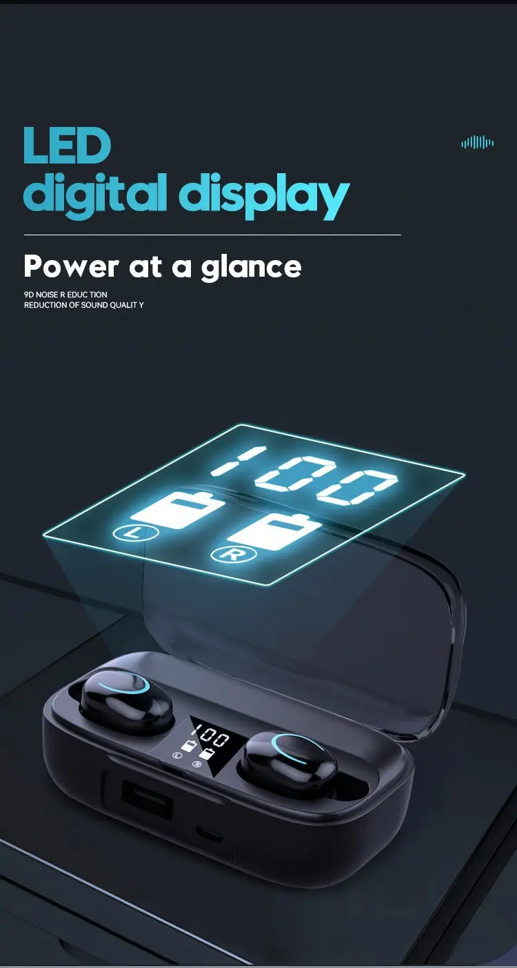 X10 Bluetooth Headset with Digital Display & Power Bank — feature 2